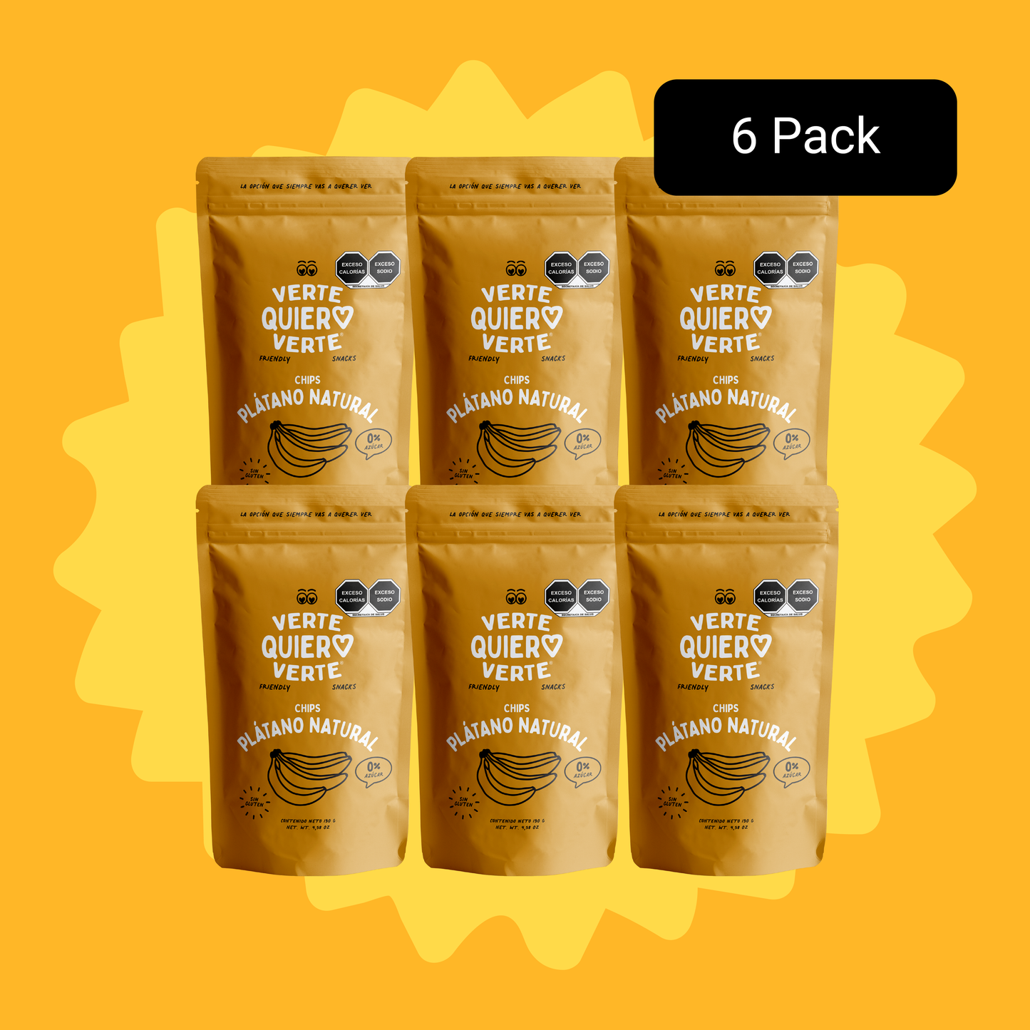 Pack Chips De Platano Natural 130 Gr