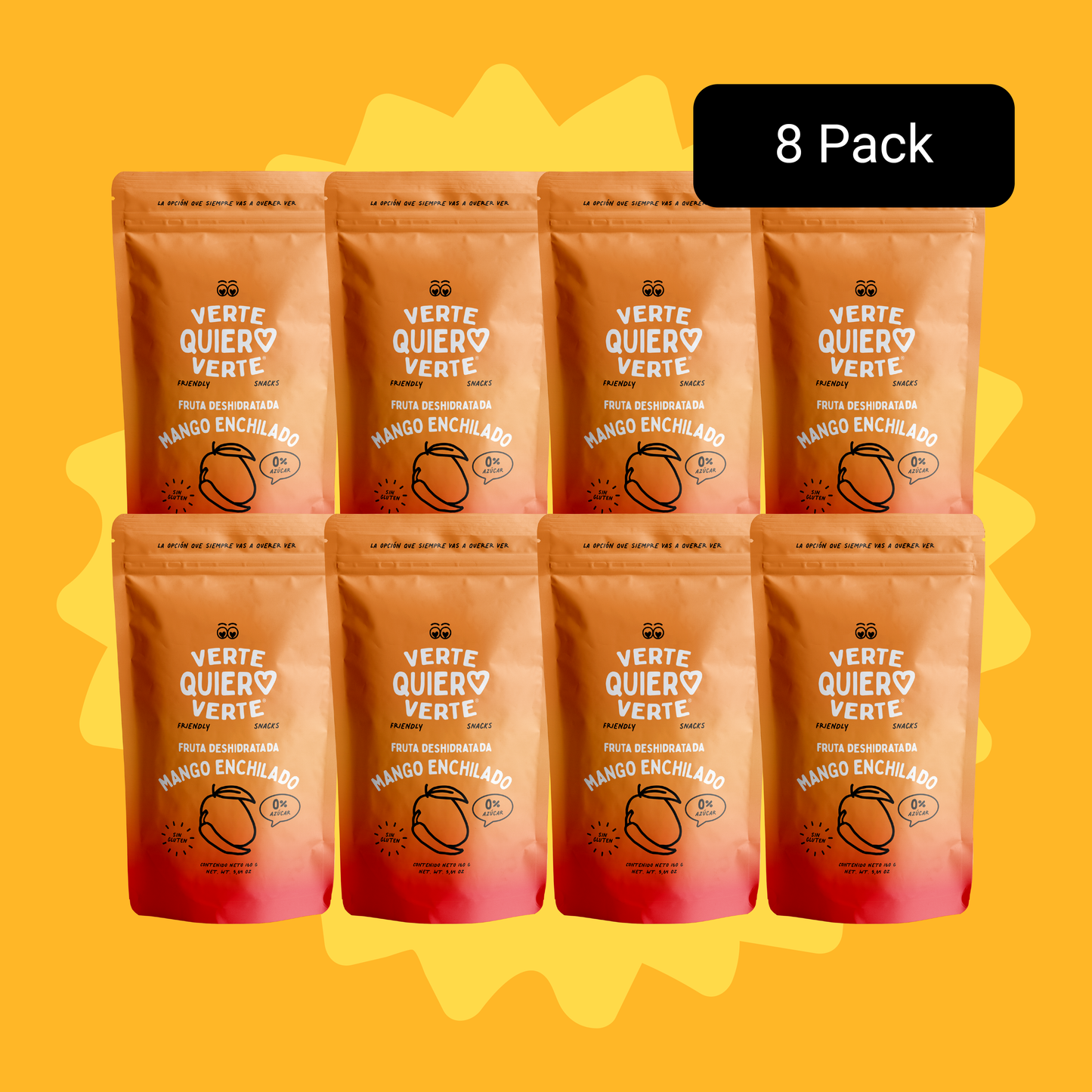 Pack Mango Deshidratado Enchilado 160 Gr