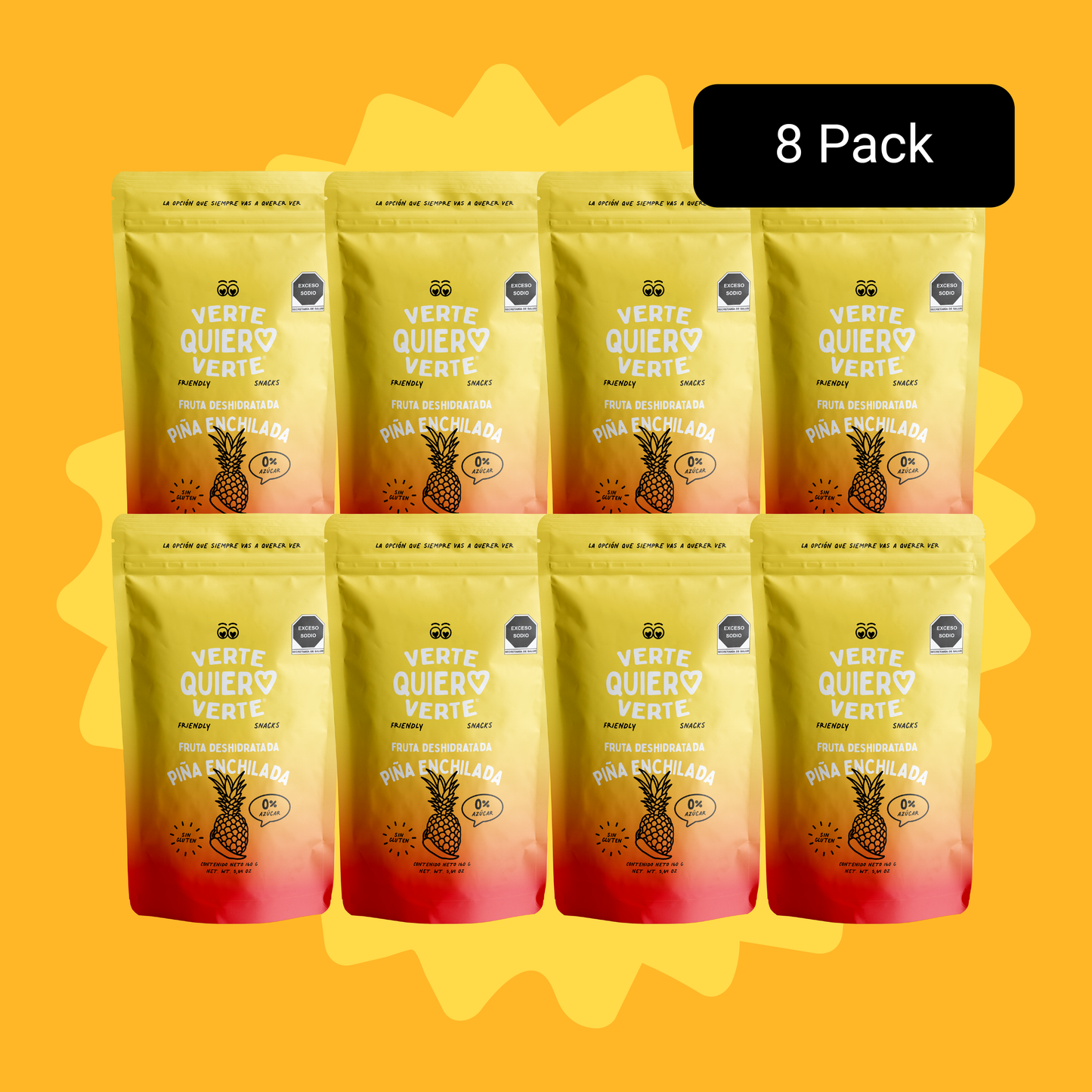 Pack Piña Deshidratada Enchilada 160 Gr