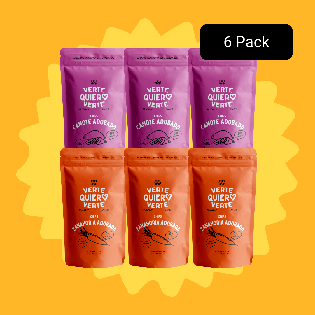 Pack Chips de Camote Adobado + Zanahoria Adobada