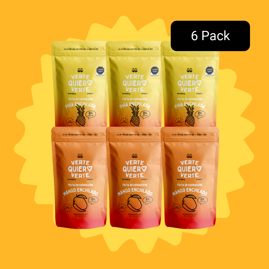 Pack Piña Deshidratada Enchilada+Mango Deshidratado Enchilado
